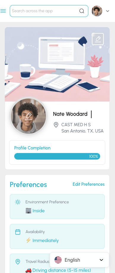 Data points on top of landscape